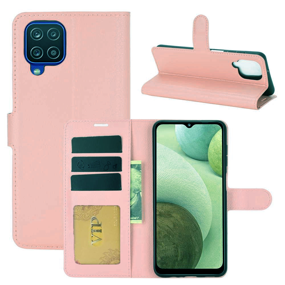 Étui portefeuille Folio en cuir pour Samsung Galaxy A12 / M12 / F12 Étui portefeuille Folio en cuir pour Samsung Galaxy A12 / M12 / F12